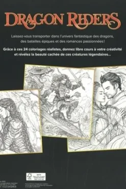 Dragon riders. Coloriages créatifs, Fleurus