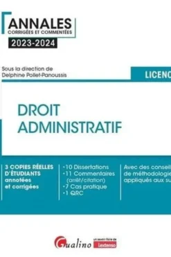 Droit administratif. Licence 2, Edition 2023-2024, Delphine Pollet-Panoussis