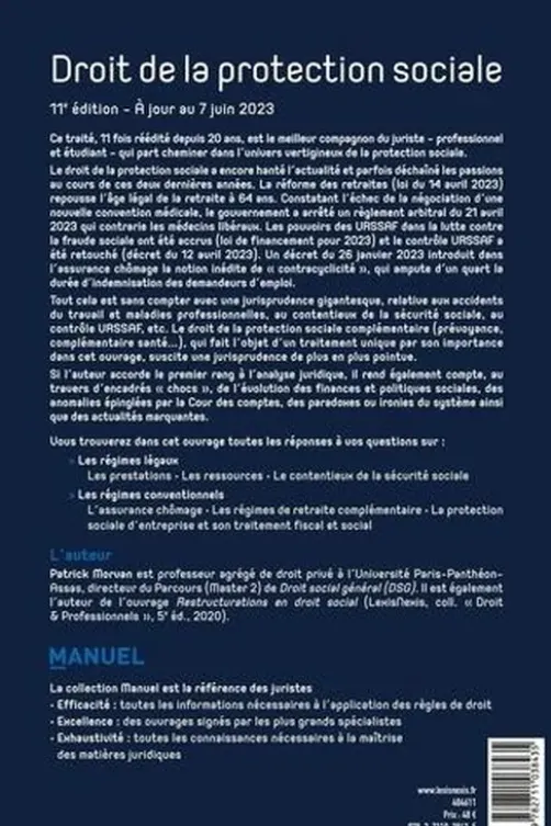Droit de la protection sociale. 11e édition, Patrick Morvan