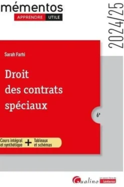 Droit des contrats spéciaux. Edition 2024-2025, Sarah Farhi