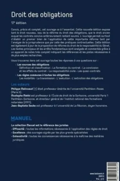 Droit des obligations. 17e édition, Philippe Malinvaud