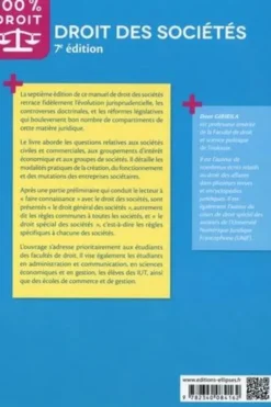 Droit des sociétés. 7e édition, Deen Gibirila