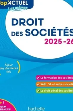 Droit des sociétés. Edition 2025-2026, Elise Grosjean-Leccia