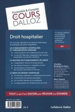Droit hospitalier. 12e édition, Claudine Bergoignan-Esper