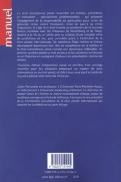 Droit international pénal. 3e édition, Julian Fernandez