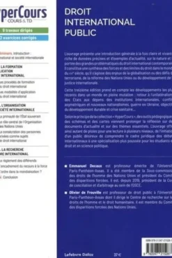 Droit international public. 13e édition, Emmanuel Decaux