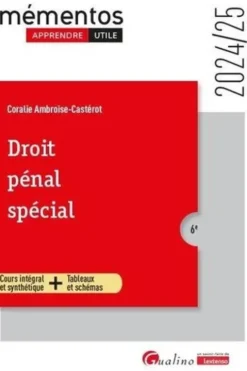 Droit pénal spécial. Edition 2024-2025, Coralie Ambroise-Castérot
