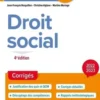 Droit social DCG 3. Corrigés, 4e édition, Jean-François Bocquillon