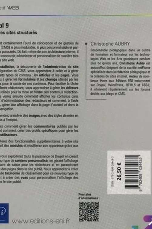 Drupal 9. Créer des sites structurés, Christophe Aubry