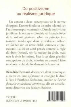 Du positivisme au réalisme juridique, Bénédicte Bernard