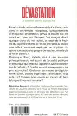 Dévastation. La question du mal aujourd'hui, Dominique Bourg