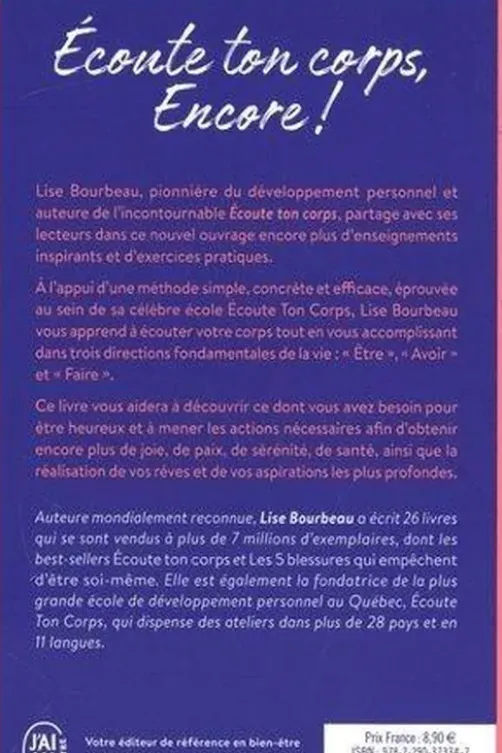 Ecoute ton corps, encore !, Lise Bourbeau