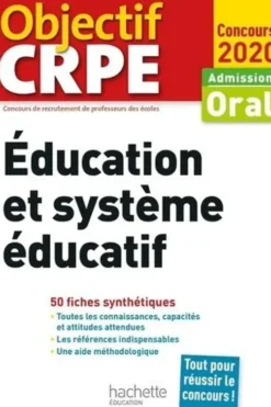 Education et système éducatif. Admission oral, Edition 2020, Serge Herreman