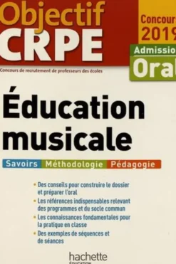 Education musicale. Admission oral, Edition 2019, Sandrine David