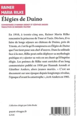 Elégies de Duino. Textes en français et en allemand, Rainer Maria Rilke