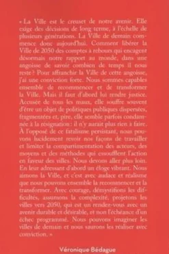 Eloge des villes. Huit convictions pour transformer et aimer à nouveau la Ville, Véronique Bédague