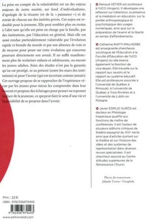 Enfance(s) et jeunesse(s) vulnérabilisée(s). Un nouveau défi éducatif ? Edition, Catherine Nafti