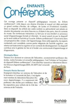 Enfants conférenciers. Une expérience éducative, artistique, culturelle, Christophe Blanc