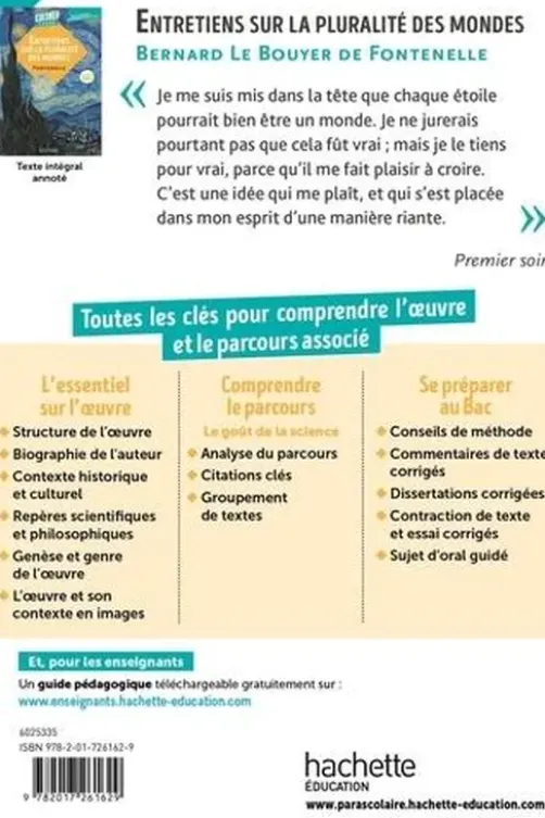Entretiens sur la pluralité des mondes, Bernard de Fontenelle