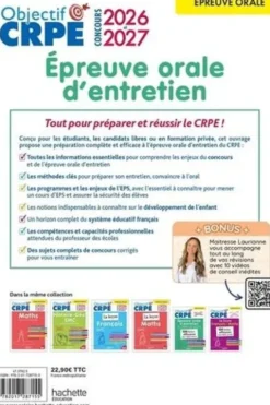 Epreuve orale d'entretien. Edition 2026-2027, Patrick Ghrenassia