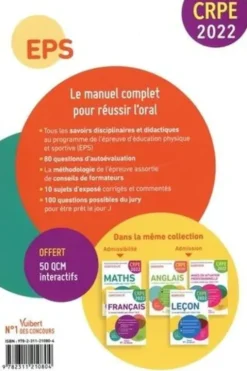 EPS. Le manuel complet pour réussir l'oral, Edition 2022, Marc Loison