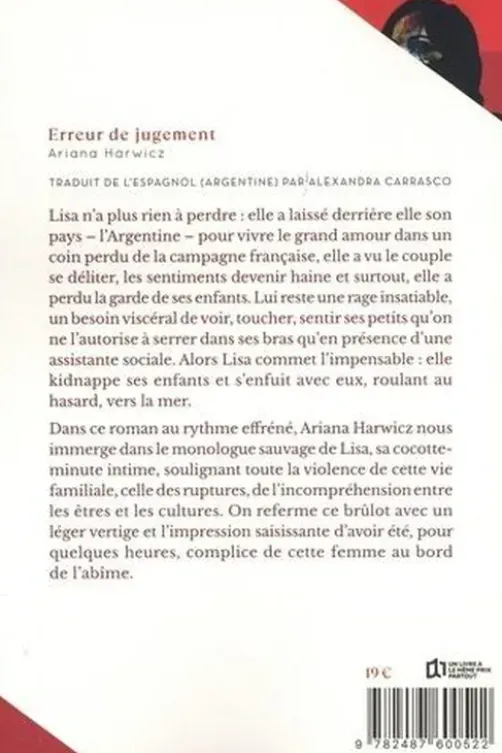Erreur de jugement, Ariana Harwicz