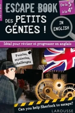 Escape book des petits génies ! De la 5e à la 4e, Edition en anglais, Gilles Saint-Martin