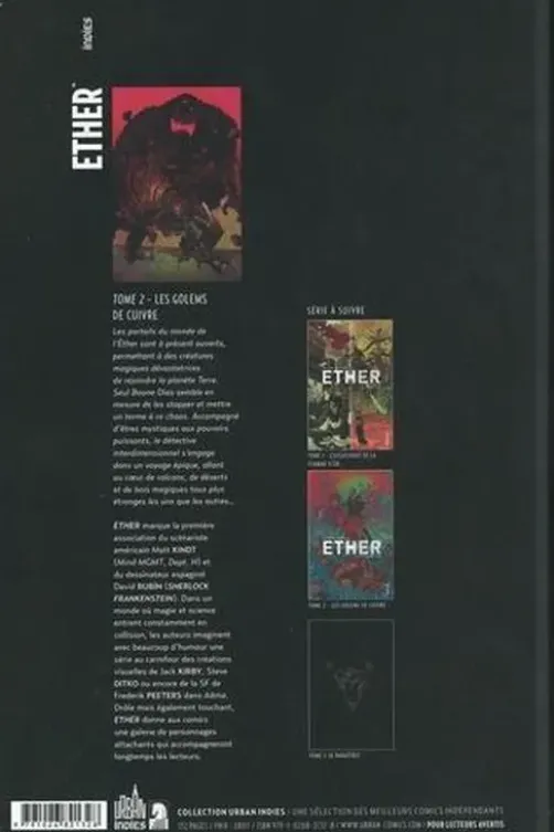 Ether Tome 2 : Les golems de cuivre, Matt Kindt