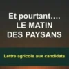 Et pourtant… le matin des paysans. Lettre agricole aux candidats, Jean-Claude Martinez
