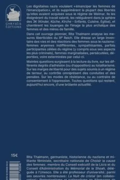 Etre femme sous le IIIe Reich, Rita Thalmann