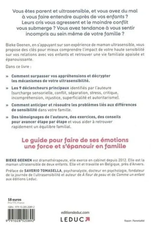 Etre parent et ultrasensible. Comment faire de ses émotions une force pour s’épanouir en famille, Bieke Geenen