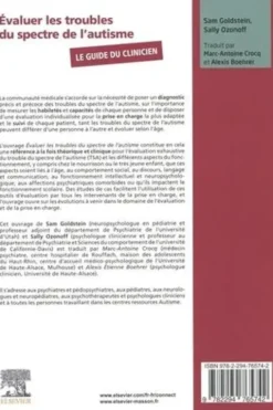 Evaluer les troubles du spectre de l'autisme. Le guide du clinicien, Sam Goldstein