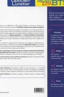 Exercices d'étude technique des systèmes optiques. Le tout-en-un, Laurent Grienche