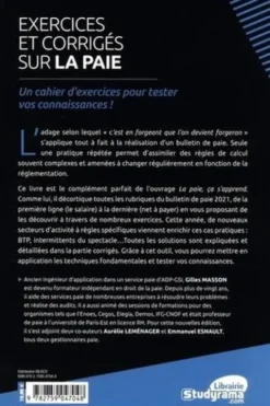 Exercices et corrigés sur la paie. Optimisez vos pratiques - Validez vos connaissances - Intégrez les dernières évolutions, Edition 2021, Gilles Masson
