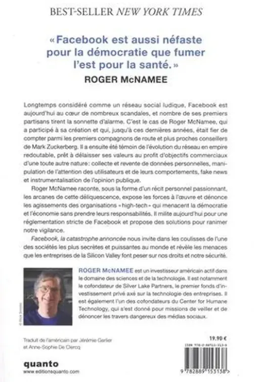 Facebook, la catastrophe annoncée, Roger McNamee