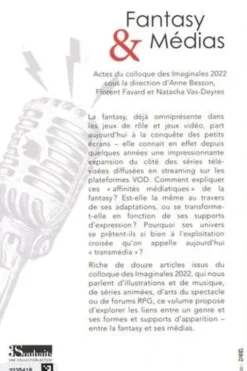 Fantasy & médias. Actes du colloque des Imaginales 2022, Anne Besson