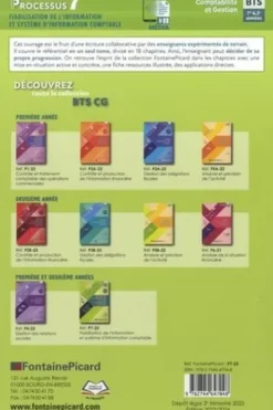 Fiabilisation de l'information et système d'information comptable processus 7 BTS CG 1ere et 2e années. Edition 2023-2024, Nathalie Canu