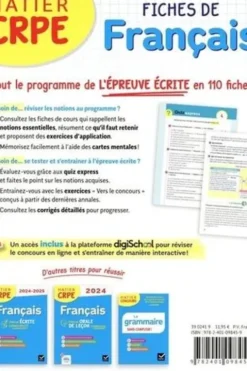 Fiches de Français. Edition 2024-2025, Micheline Cellier