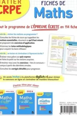Fiches de Maths. Edition 2024-2025, Roland Charnay