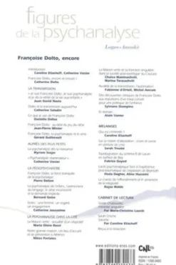 Figures de la psychanalyse N° 41 : Françoise Dolto, encore, Caroline Eliacheff