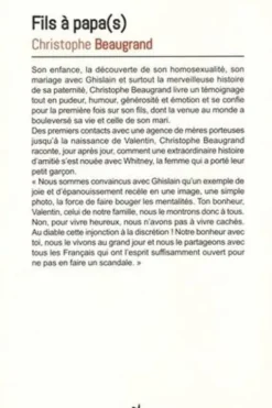 Fils à papa(s). L'incroyable histoire de deux garçons qui voulaient devenir pères, Christophe Beaugrand