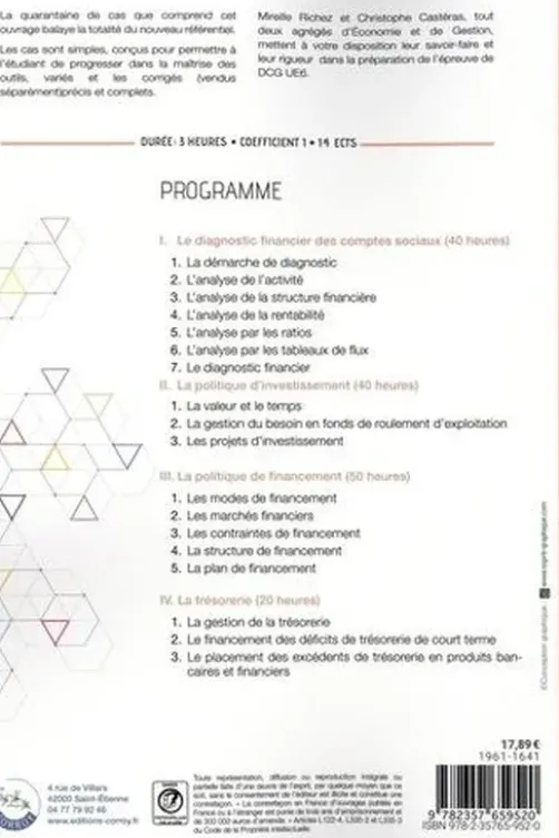 Finance d'entreprise DCG UE6. Enoncé, Edition 2021-2022, Mireille Richez
