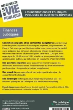 Finances publiques, Franck Waserman