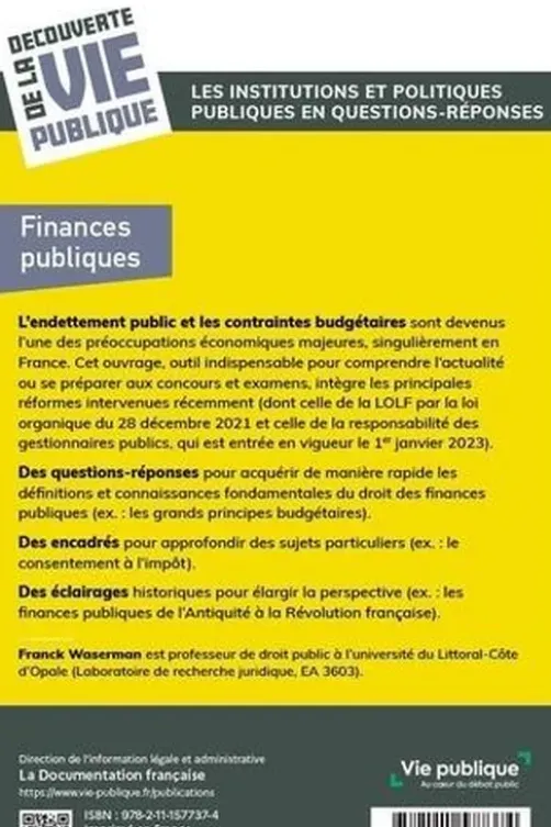 Finances publiques, Franck Waserman