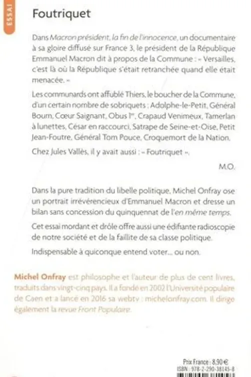 Foutriquet, Michel Onfray