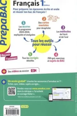 Français écrit et oral 1re générale. Edition 2024, Hélène Bernard