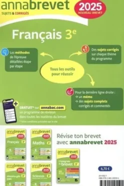 Français 3e. Sujets & Corrigés, Edition 2025, Christine Formond