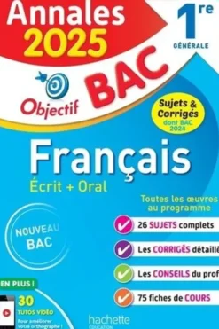 Français 1re générale. Sujets & corrigés, Edition 2025, Isabelle de Lisle