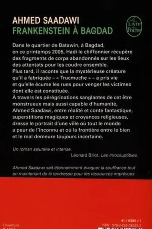 Frankenstein à Bagdad, Ahmed Saadawi