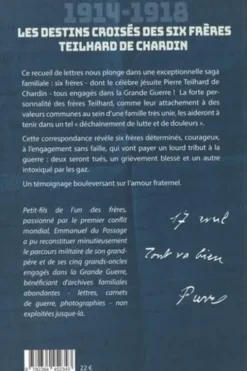 6 frères dans la Grande Guerre. Les lettres des Teilhard de Chardin en 1914-1918, Emmanuel du Passage